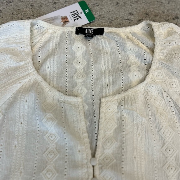 FRYE NWT XL women’s peasant top/cottage core blouse - Picture 15 of 16